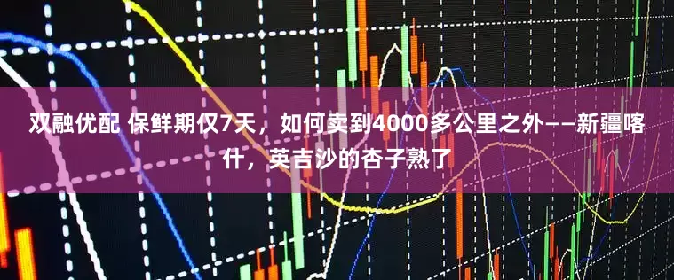 双融优配 保鲜期仅7天，如何卖到4000多公里之外——新疆喀什，英吉沙的杏子熟了