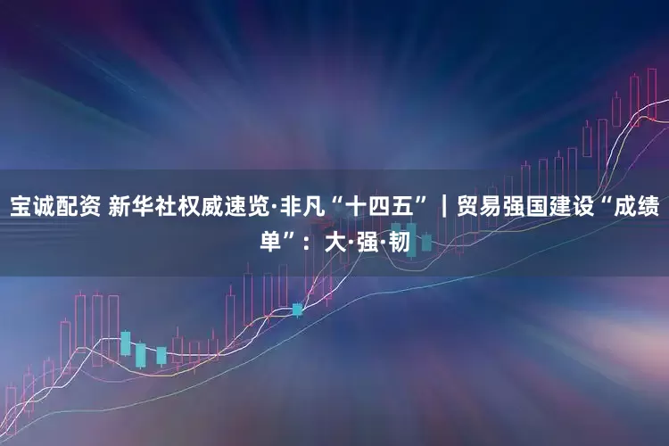 宝诚配资 新华社权威速览·非凡“十四五”｜贸易强国建设“成绩单”：大·强·韧