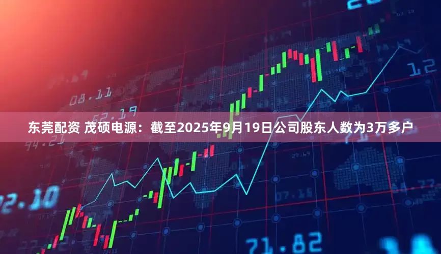东莞配资 茂硕电源：截至2025年9月19日公司股东人数为3万多户